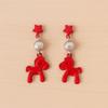 Fashion Jewelry Chinese Style Pony Earrings Heart Star Horse Drop Earrings  Gift
