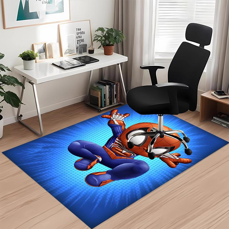 Spider Man Printed Carpet, for Office Chair Living Room Bedroom Kitchen Room Decor Gifts.