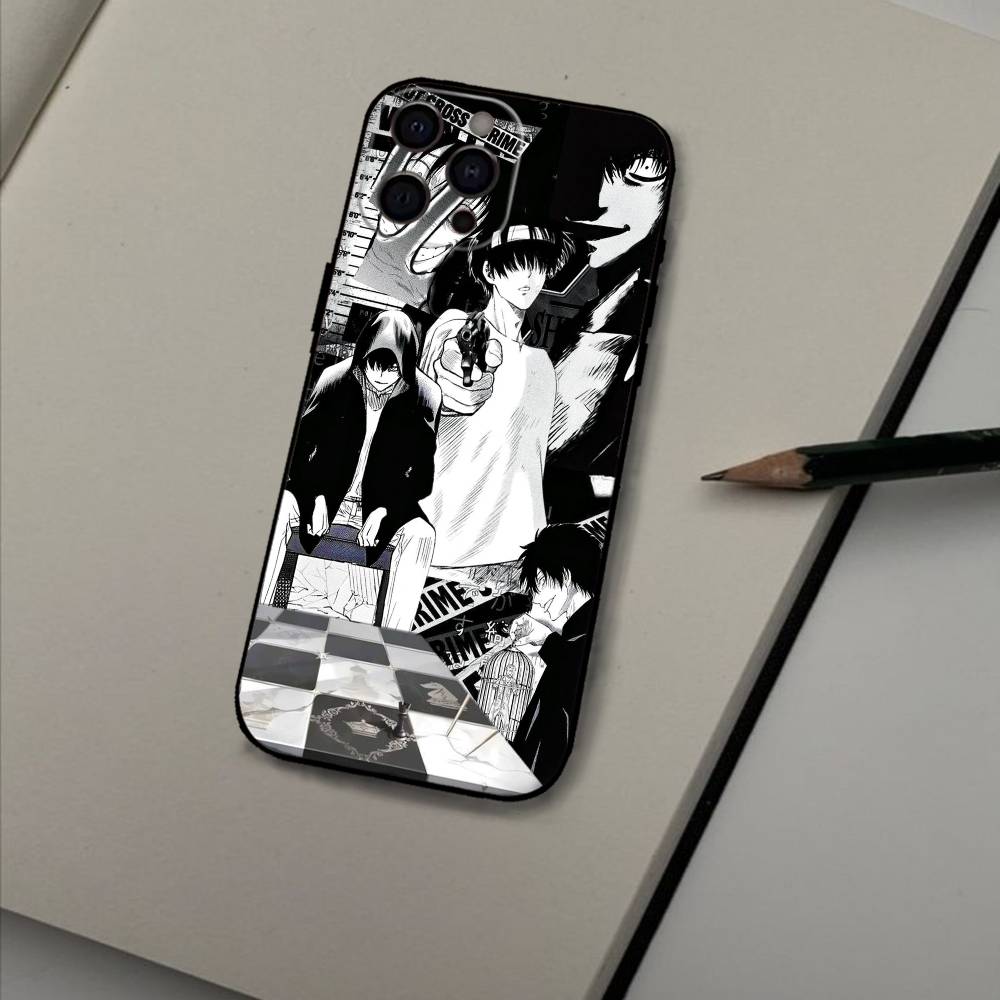 Yuuichi Katagiri Anime Phone Case For iPhone 16,15,14,13,12,17,Pro Max,Plus Silicone Black Case