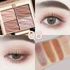 Weini Bear Internet Celebrity Eye Shadow Plate Easiest for Match Earth Color Golden Brown Retro Small Smoked Jiugong Grid Glitter Shimmer Eye Shadow