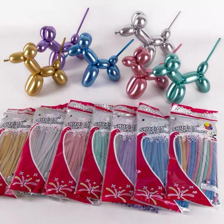 1.8G Metal Strip Magic Balloon, Thickened 1260 Creative Weaving Modeling Variable Decorative Balloon