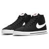Nike Court Legacy Canvas Mid Black White Women Sneakers Team-Orange DD0161-001