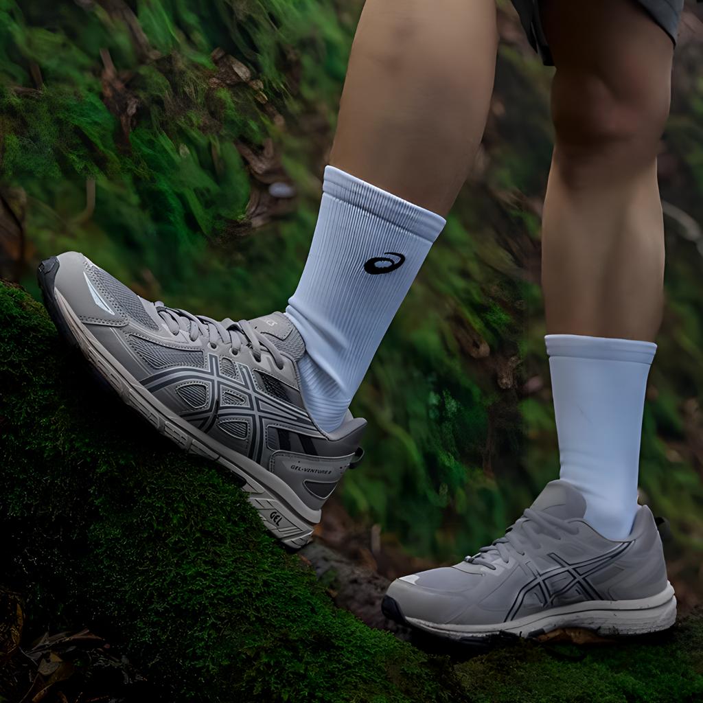 Asics Gel-Venture 6 Глина Серый Крем (GS) Детские кроссовки 1204A162-021