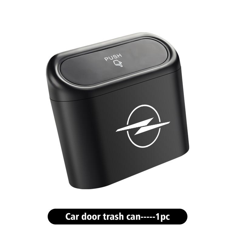 CIA1 Car Trash Bin Hanging Garbage Dust Case Storage Box Accessories For Opel Astra G H J K F Corsa D Zafira B Insignia Mokka Regal