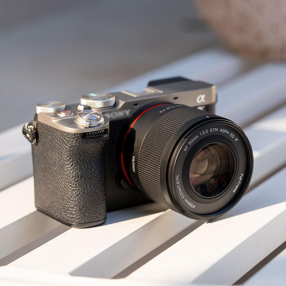 VILTROX AF 50mm Air FE Full Frame Large Aperture Lens for Cameras A7 A7II A7III A7RII A7RIII A7RIV A7SIII A9 A7C A6400 A6000 A6600 A6100 A6500 F2.0