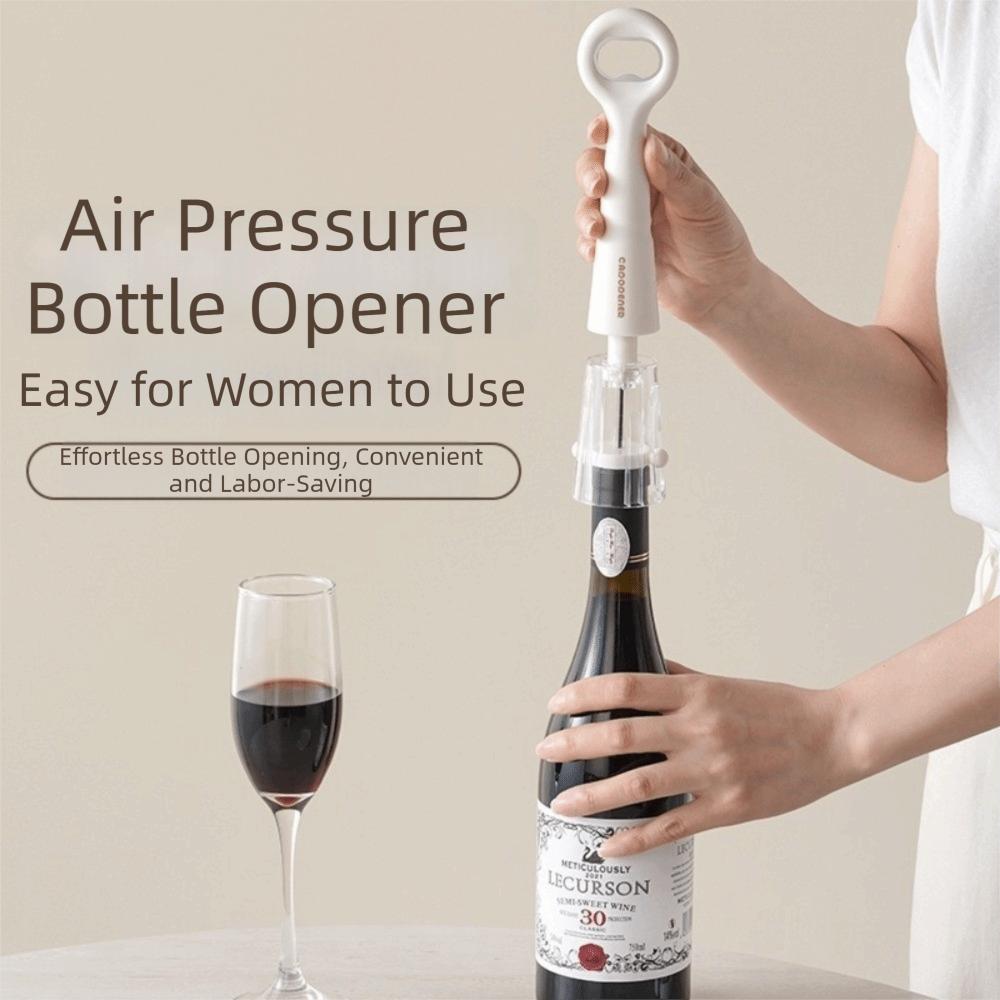 with Foil Cutter Beer Opener 2 in 1 Wine Bottle Opener Portable Pneumatic Wine Opener Kitchen