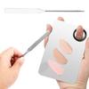 3Pcs/Set Durable Double End Fine Craftsmanship Foundation Spatula Stainless Steel Ergonomic Makeup Scraper Beauty Supplies