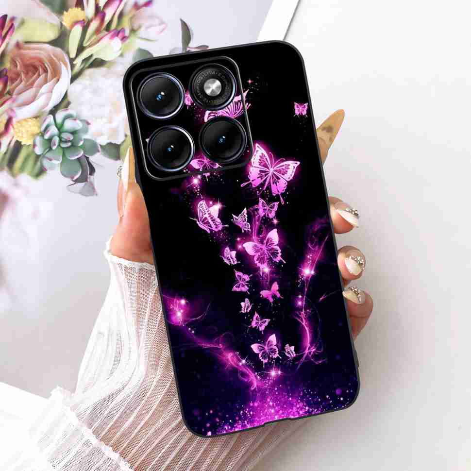 Чехол для Motorola Edge 70 Fusion 5G Мультяшный Кот Панда ТПУ Черный Чехол для XT2605-1 XT2605-2 XT2605-4 Мягкий Силиконовый Чехол для Телефона