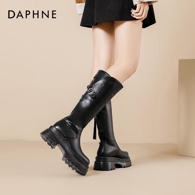 Женские ботфорты Daphne на толстой подошве