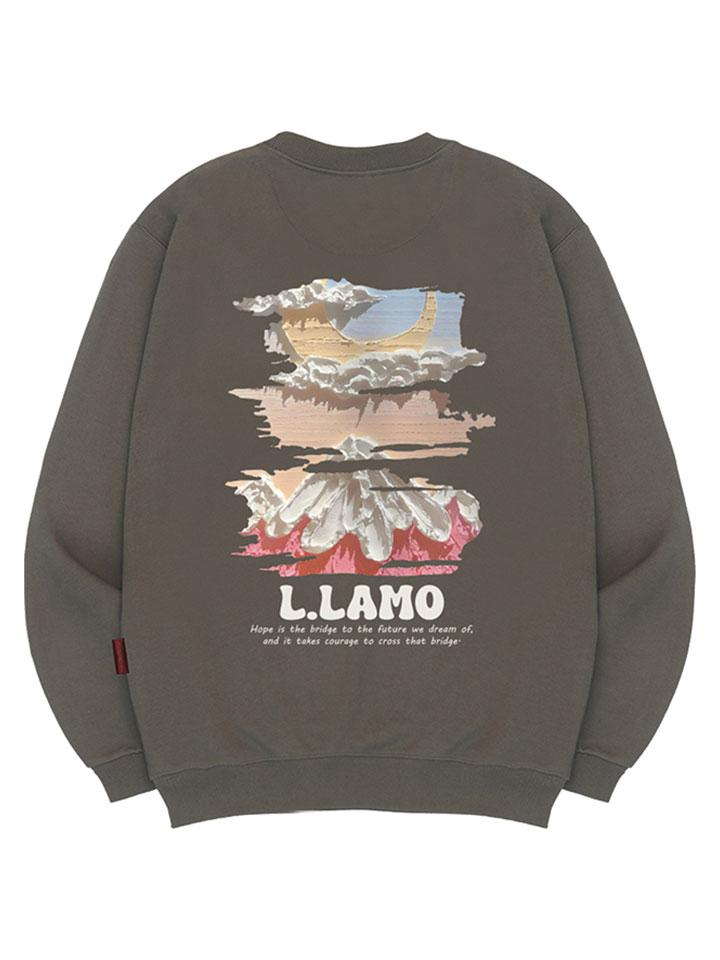 Толстовка Ellamo Mountain Moon Унисекс Большой Размер S~4XL (Тип B)