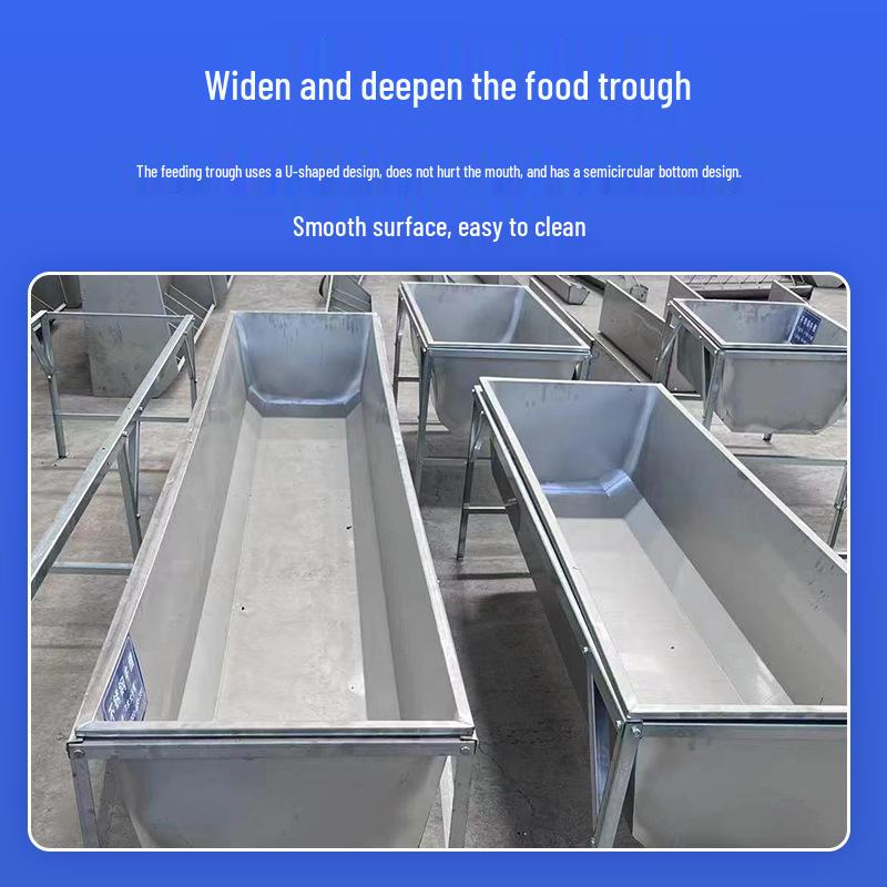 Heated Stainless Steel & Plastic Feed and Water Trough for Sheep and Cattle