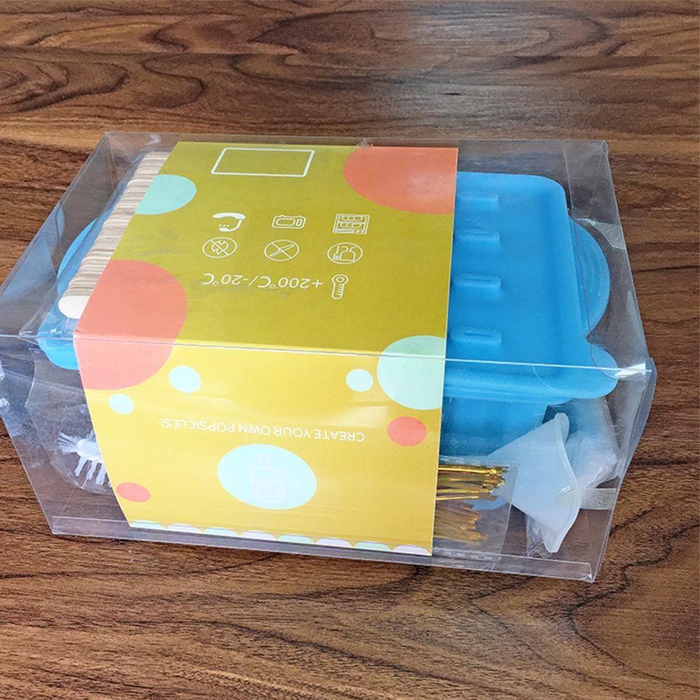 Popsicles Molds Set 12 Cavity Homemade Maker Ice Pop Mold Silicone Freezer Molds with 50 Popsicle Sticks 50 Popsicle Bags 50 Ties Funnel and Brush