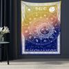 Compass Starry Sky Tarot Tapestry Wall Mount Sun Moon Hippie Tapiz Witchcraft Art Psychedelic Home Decor