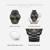OPK 8197 Quartz Man Watch Luxury Business Calendar Waterproof Stainless Steel Classic Men's Wristwatch High Quality
