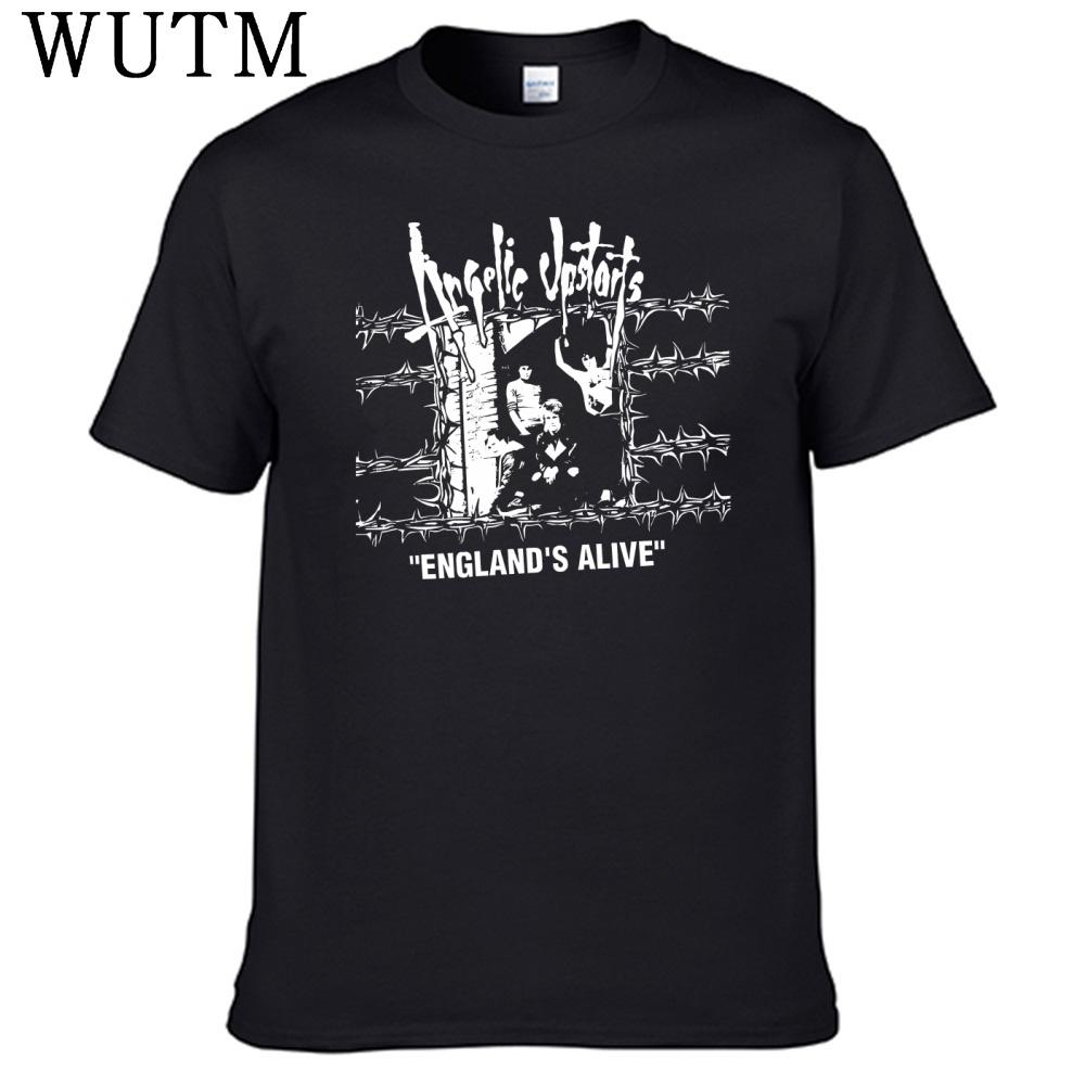 New Angelic Upstarts T Shirt 100 Cotton Men Shirt