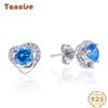 Танциз стерлингового серебра 925 пробы циркон серьги серьги-капли для женщин подарки на свадьбу