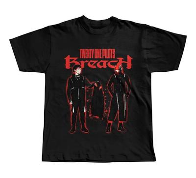 Футболка Twenty One Pilots Band Breach 2025 Tour Топы футболки Мужская Женская Унисекс S-4XL