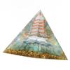 6cm Energy Generator Orgonite Pyramid for Positive Energy Healing Crystal Pyramid Meditation