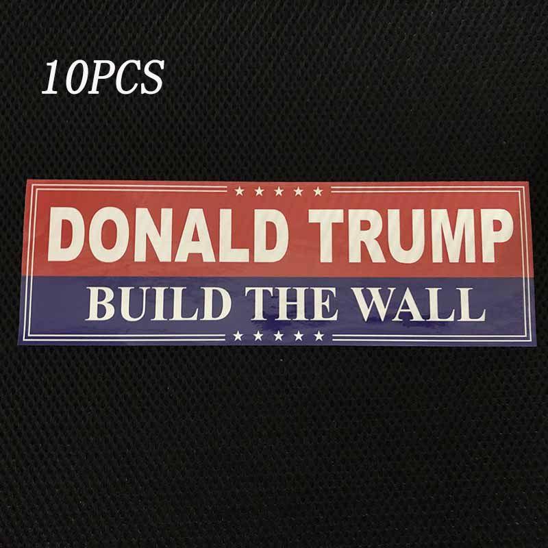 Donald 10pcs Trump Bumper Sticker 2020 Build The Wall Promises Kept Sticker Pack