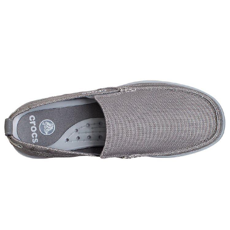 Crocs Низкие спортивные повседневные туфли Slip-On, мужские кроссовки светло-серые 207635-0DV