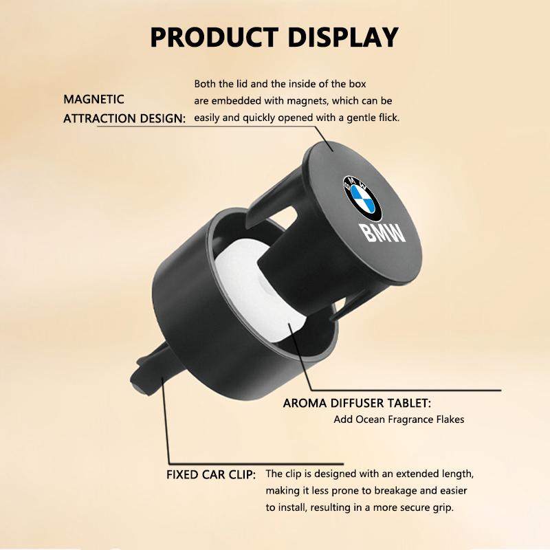 Car Air Outlet Aromatherapy Solid Fragrance For BMW Performance X1 M3 M6 F01 F02 E34 E36 E60 F10 F20 X6 KQ9