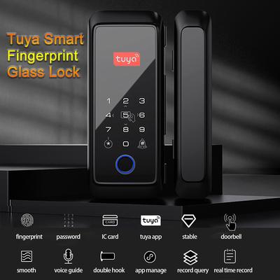Tuya Smart Lock Замок отпечатков пальцев Дверной замок Клавиатура Дверной замок с ручкой Электронный отпечаток пальца