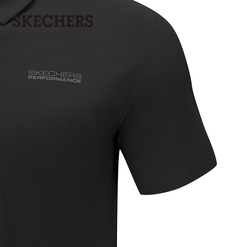 Skechers Мужская дышащая футболка-поло с коротким рукавом
