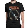 Мужские футболки Queens of The Stone Age 100% Хлопок Одежда Винтажные с коротким рукавом с круглым вырезом Футболка Большого размера Футболка