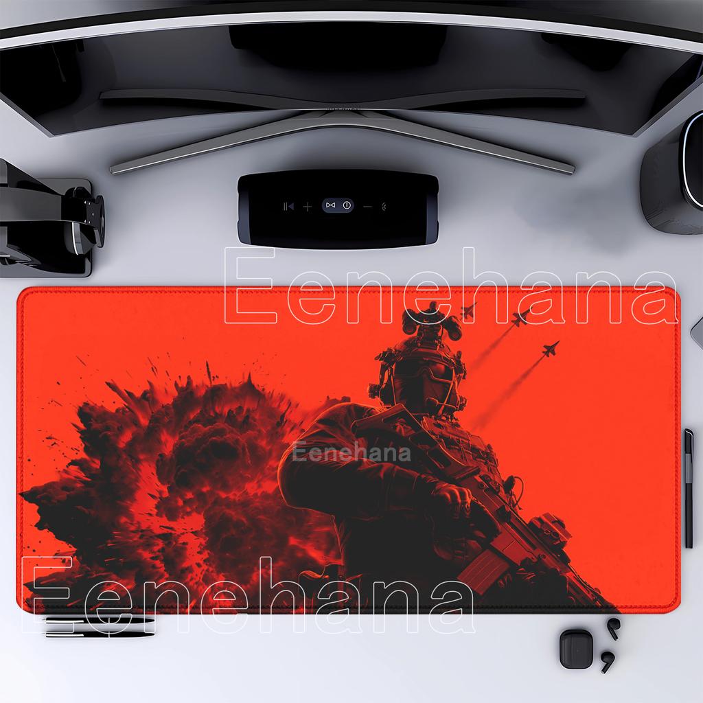 Игровой Battlefield Коврик для мыши Клавиатура Большие офисы Аксессуары Коврик для мыши Заблокированный край HD-печать Игровой Киберспорт оверлок Настольный коврик