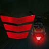 3Pcs Motorcycle Stickers Reflective Warning Trapezoidal Arrow Tail Fender Racing Bumper Decal Adhesive Tape For Car Truck
