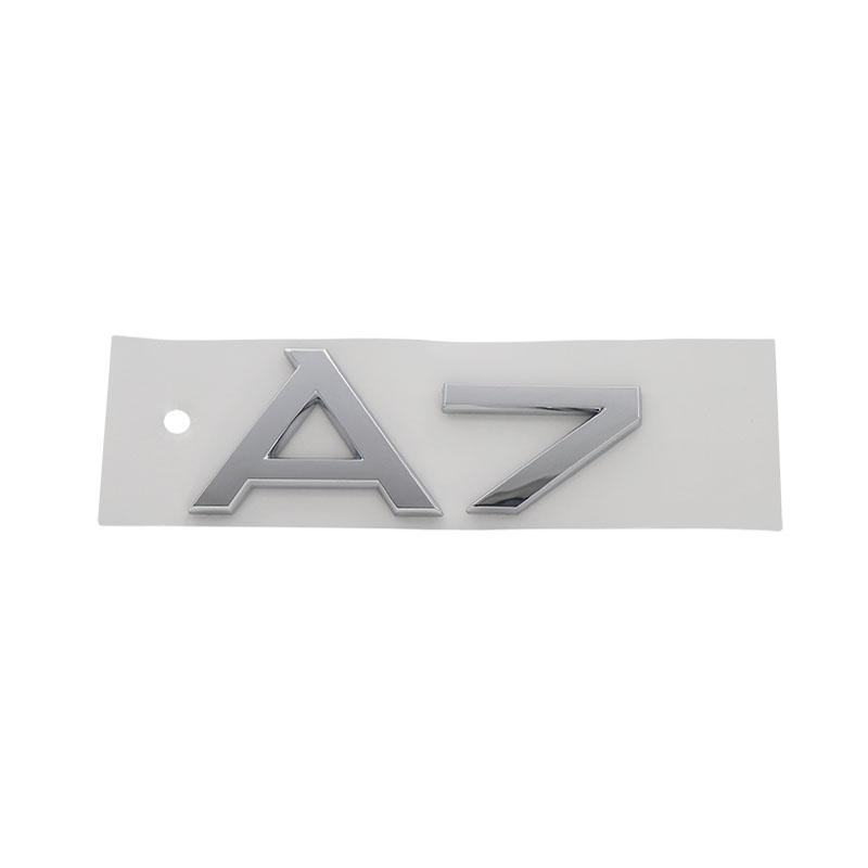 3D Premium A1 A2 A3 A4 A5 A6 A7 A8 Letters for Car Styling Accessories Car Engine Hood Fender Trunk Tail Rear Decal Emblem Badge Sticker