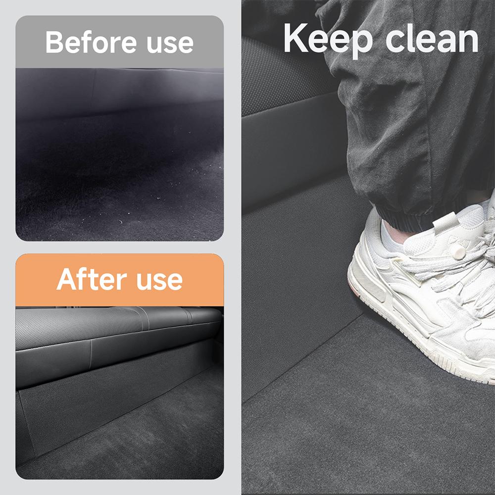 For Tesla Model Y Juniper Accessories TPE Dirt-proof Pad Under Rear Seats Anti Kick Mat for Tesla Model Y 2025 2026 Accessories
