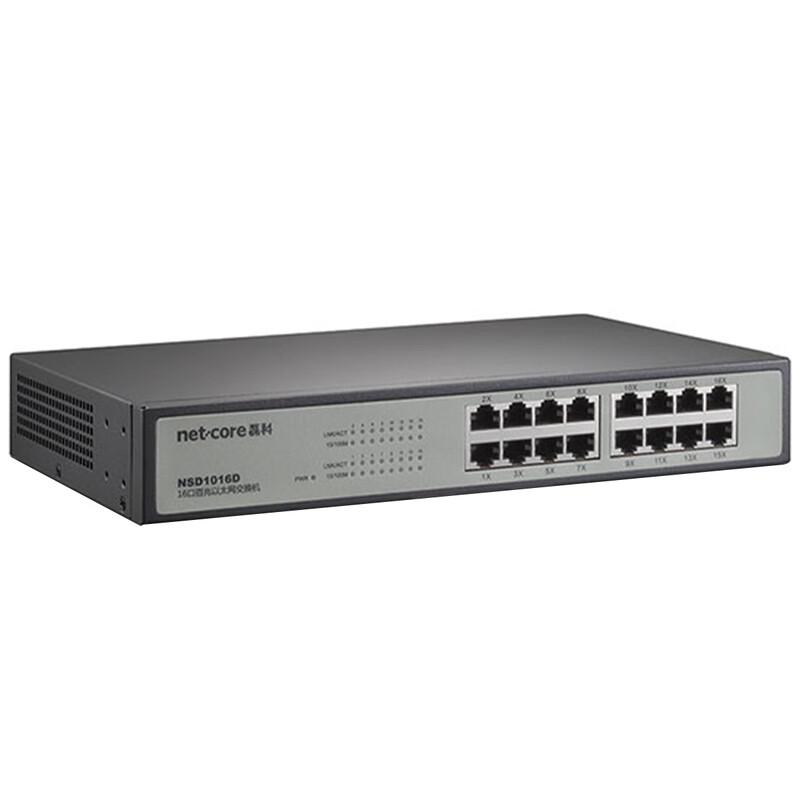 Leico NSD1016D 16-Port Fast Ethernet Managed PoE Switch