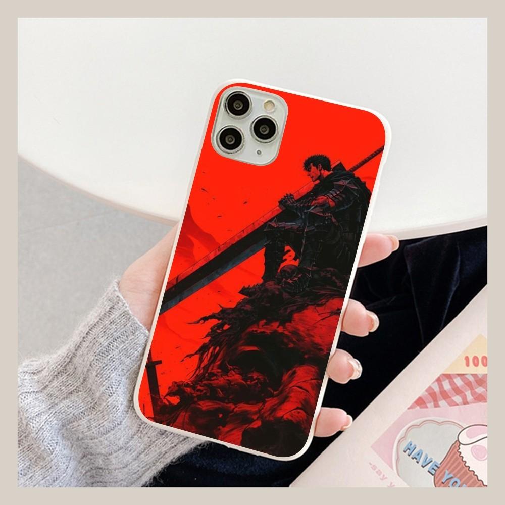 Японское аниме B-Berserk Чехол для телефона для iPhone 14 11 12 13 Mini Pro Xs Max 8 7 6 6S Plus X XR Сплошной чехол конфетного цвета
