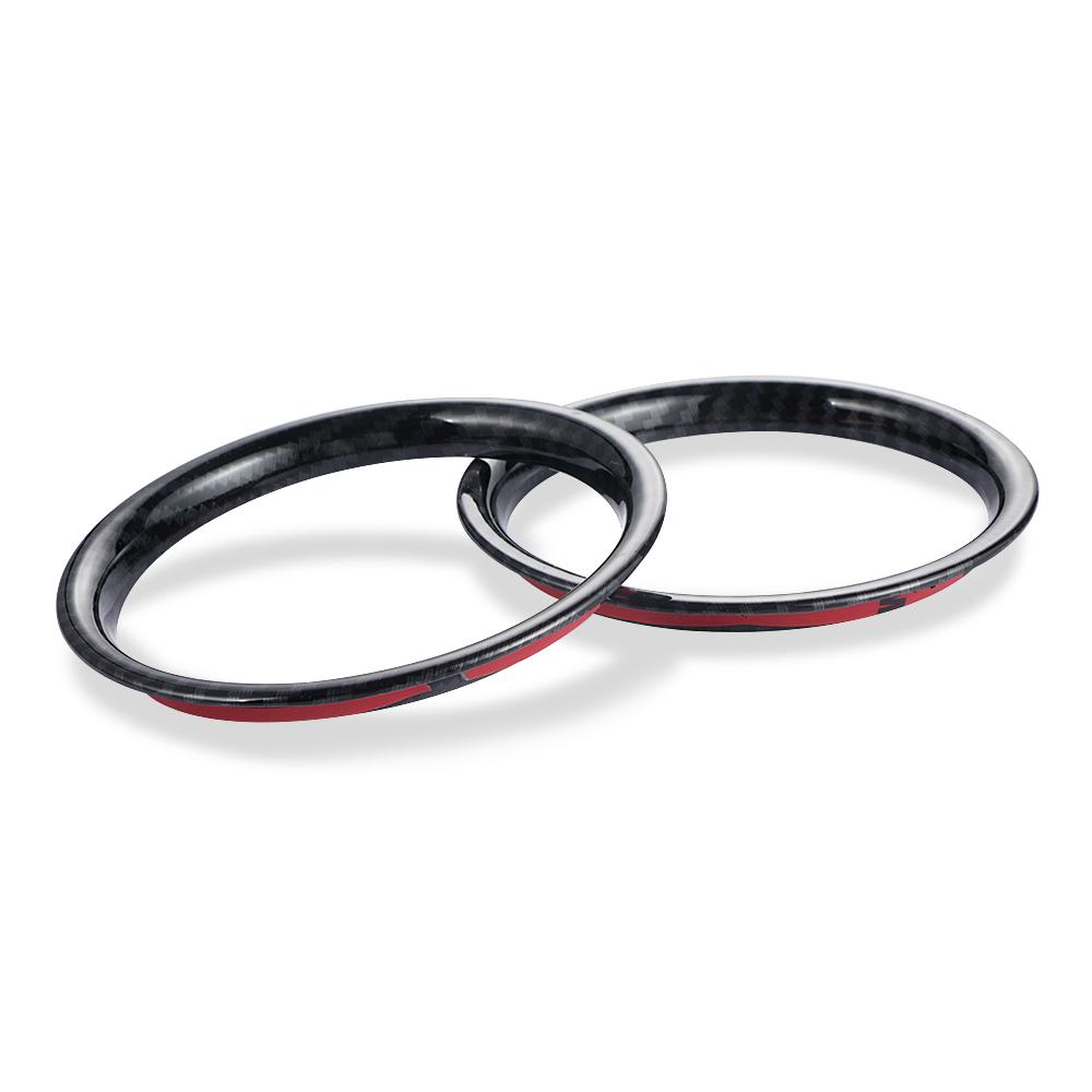 Автомобильное вентиляционное кольцо с кольцом на выходе, чехол из углеродного волокна, корпус, наклейка, декор для Mini Cooper One S JCW F55 F56 F57