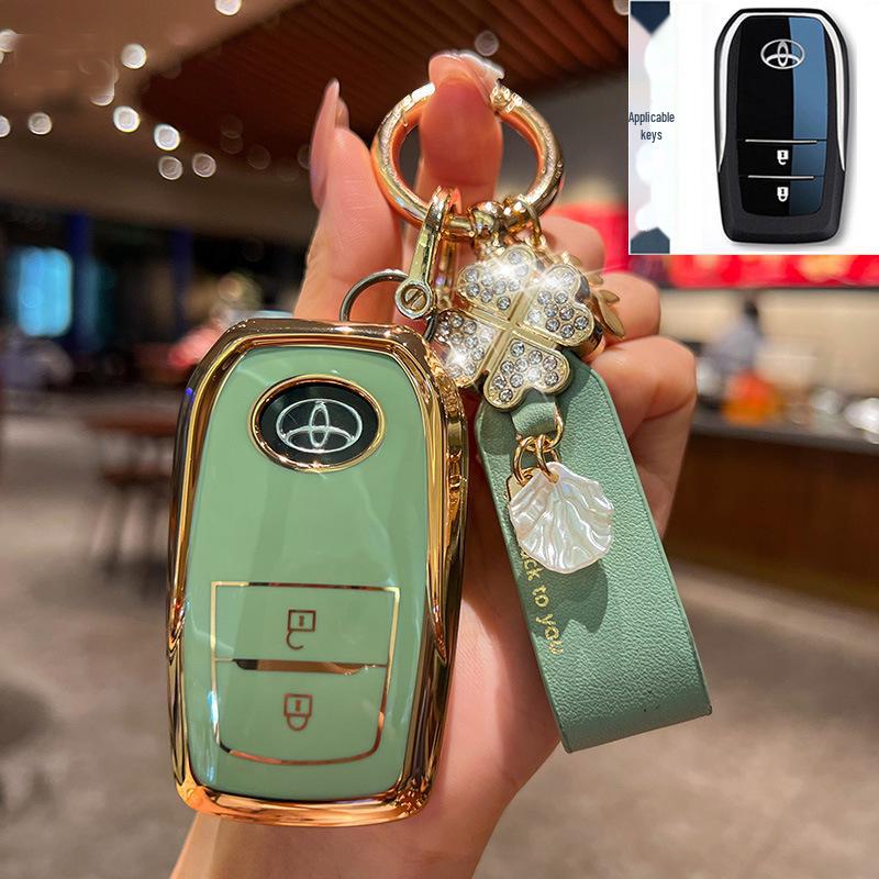 Чехол для ключа Toyota для 23 моделей: Highlander, Camry 8-го поколения, RAV4, CHR - чехол-пряжка для автомобильной сумки Dragon Asia Design