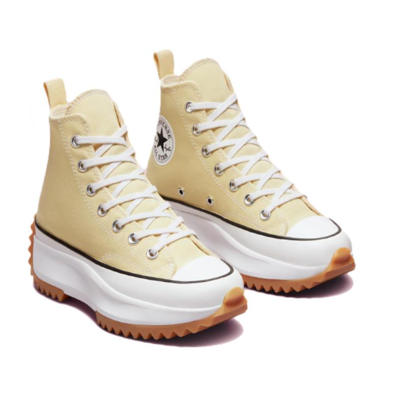 Converse Повседневные парусиновые кеды на платформе Run Star Hike с высоким верхом, унисекс, бледно-желтые