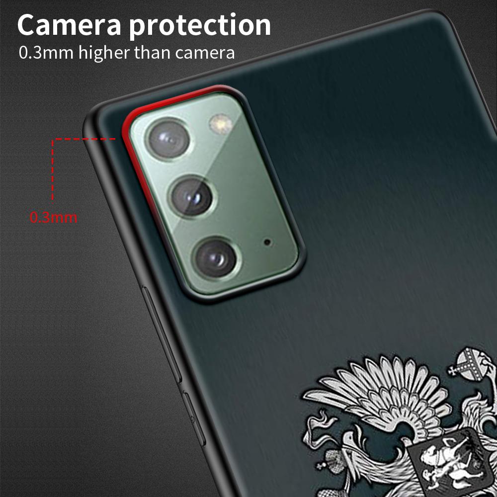 Чехол с российским флагом для Samsung Galaxy Note 20 Ultra 10 9 8, силиконовый чехол M31 M30s M51 M31s M52 5G, мягкий черный чехол для телефона