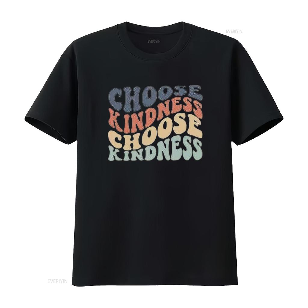 Womens Choose Kindness T Shirt Expression PrinT Casual Tops vintage Washed fashion homme streetwear Slightly designer clothes