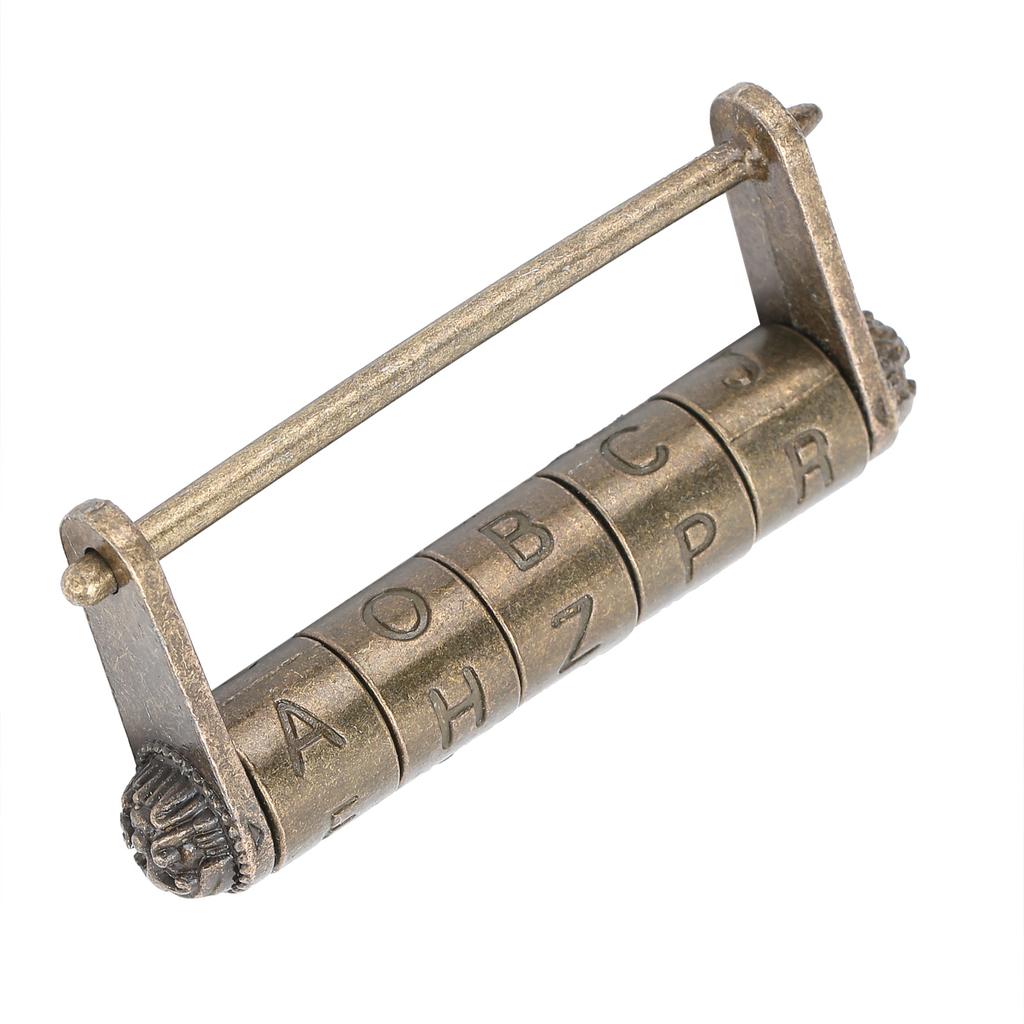 Антикварный кодовый замок в старинном китайском стиле, парольный замок для двери, навесной замок для шкафа, шкафа