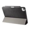 SANWA SUPPLY Case for iPad Air 11-inch (M3/2025, M2/2024) with Stylus Pen Storage Pocket and Stand, Soft Leather-Look Black, PDA-IPAD1714BK2