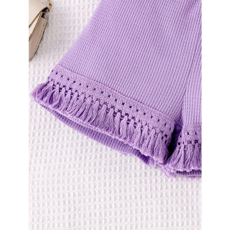 4-7 лет Детская одежда для малышей, детский брючный костюм, спортивный костюм с шортами для девочек, костюм для отдыха из двух частей без рукавов и шорт