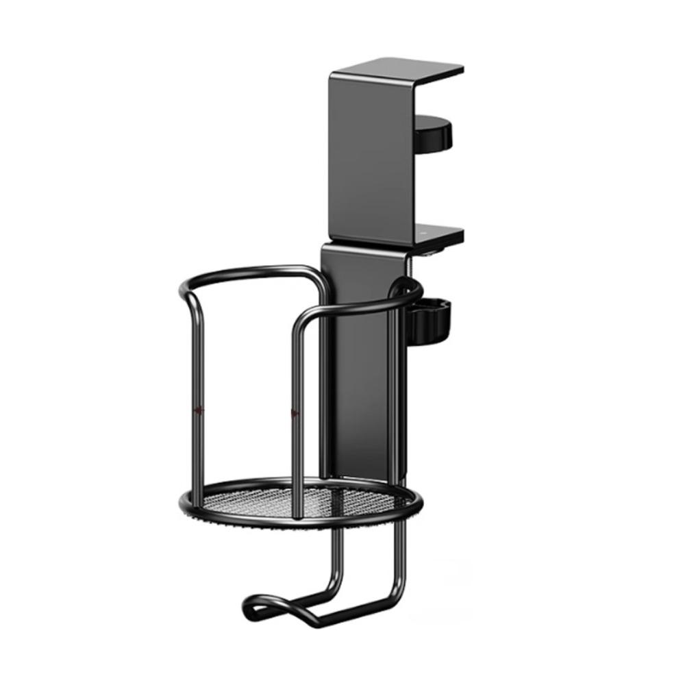Multi-Functional No Drill Desk Cup Holder Upgraded Arm Clamp Adjustable Cup Holder
