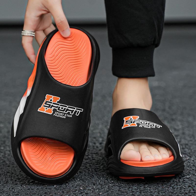 38-45 Мужские модные тапочки на мягкой подошве больших размеров Домашние повседневные тапочки Пляжные сандалии