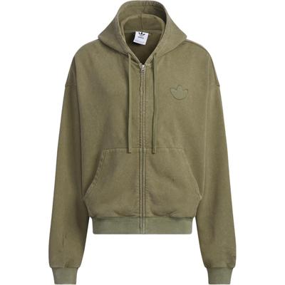 Куртка с капюшоном Originals Washed, спортивная, ретро, свободная, с длинным рукавом, мужская, многослойная, оливково-зеленая JM7286
