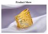 Cazador Vintage Flower Filigree Ring for Women Stainless Steel Wide Finger Rings Jewelry 2026 Birthday Gift Anillos Mujer Bague