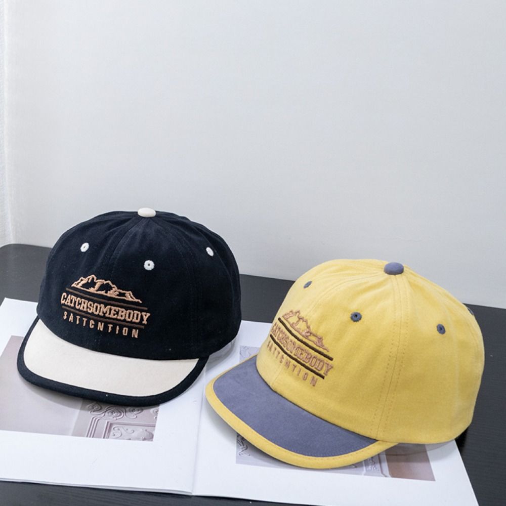 Embroidery Letter Baseball Cap Casual Peaked Cap Autumn Sunscreen Hat Streetwear