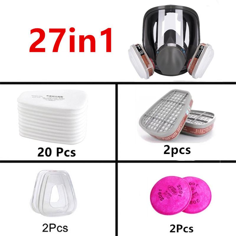 Высокое качество 6800 промышленная краска полнолицевая маска безопасный рабочий фильтр распыление пестицидов полный респиратор противотуманный