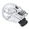Skull Gear Shift Head Resin Shifter Knob Car Transmission Shifting Stick Handle for Most Manual Vehicles Silver