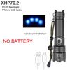 Мощный светодиодный фонарик XHP70 26650 5000 мАч USB перезаряжаемый 4-ядерный фонарь с зумом ручной фонарь для кемпинга, улицы, чрезвычайных ситуаций